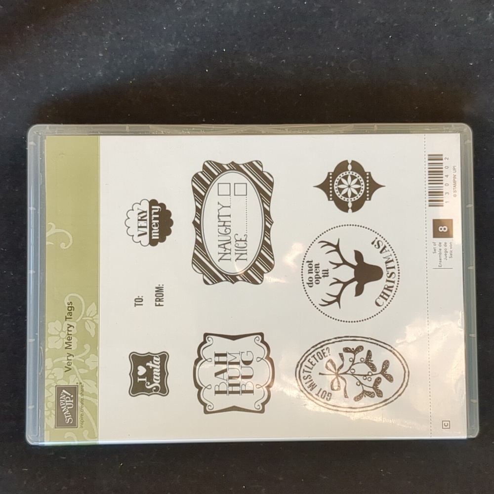 Very Merry Tags Stampin Up stamp set